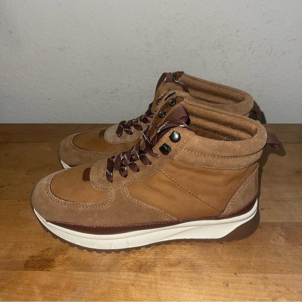 Madewell Nubuck Brown Suede Mid Sneaker Women’s Boots Size 6.5 Mens 5.5 - Picture 2 of 11